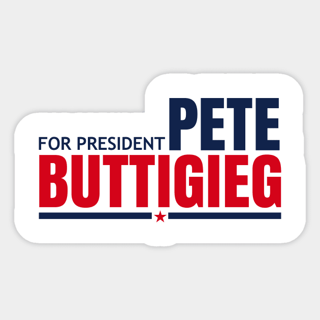 PETE BUTTIGIEG FOR PRESIDENT Sticker by HelloShop88